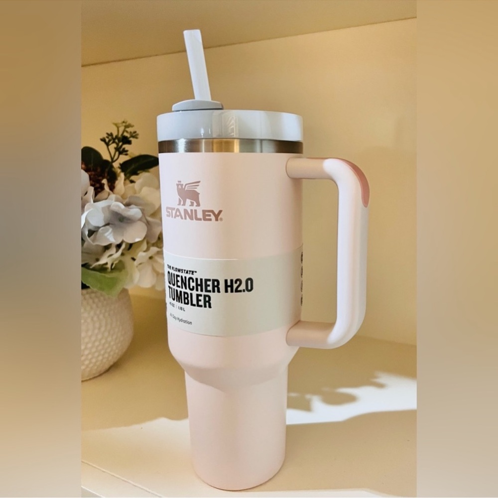 🎉LAST CHANCE🎉Stanley 40oz H2.0 Flowstate Tumbler Rose Quartz‎ - Picture 7 of 10